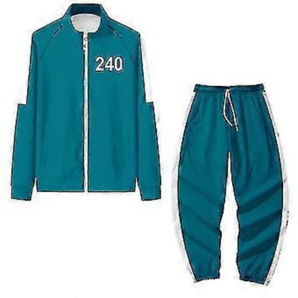 Squid Game Hoodie Tracksuit Set Halloween Party Kostym_jl(XL 240)
