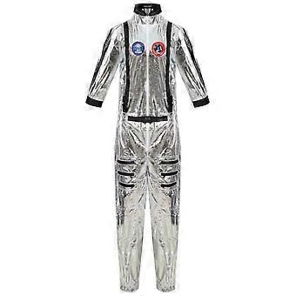 Rumdragt til rumfartsastronaut Cosplay Uniform til mænd og kvinder Halloween Karneval Performance Kostume (M Kvinder)