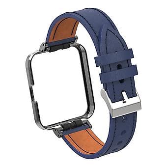 Läderarmband för Xiaomi Redmi Watch 2 (Mörkblå)