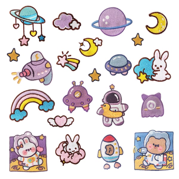 Planet Cloth Patch Combo 19 Pack* Hot Melt Adhesive Cloth Patch