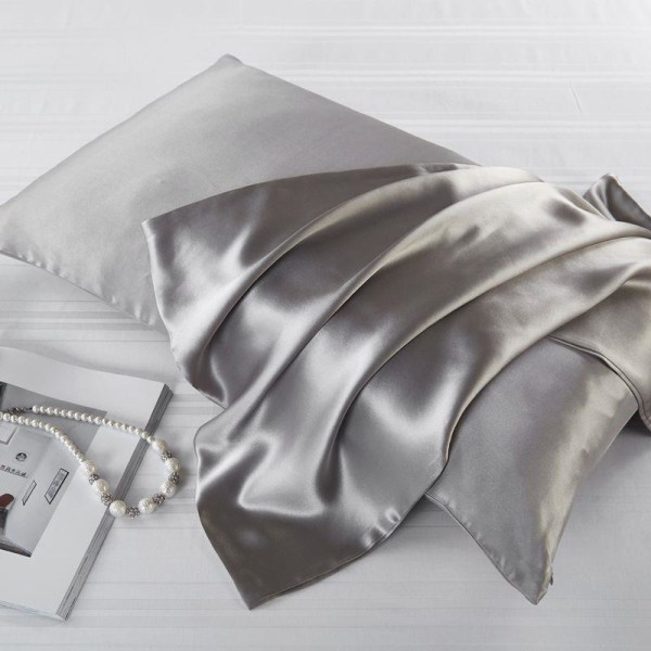 Dark gray pillowcases 50 x 75 cm (set of 2) Durable and hypoaller