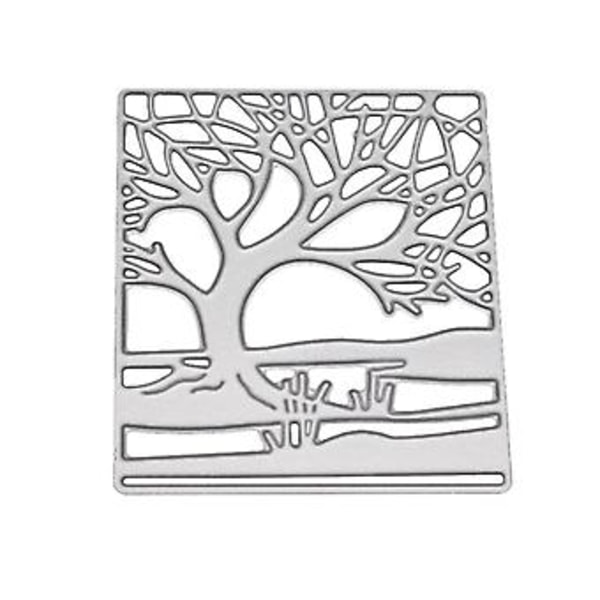 Träd Metall Skärformar Schablon DIY Scrapbooking Album Stämpel Papper Kort Embossing ( )