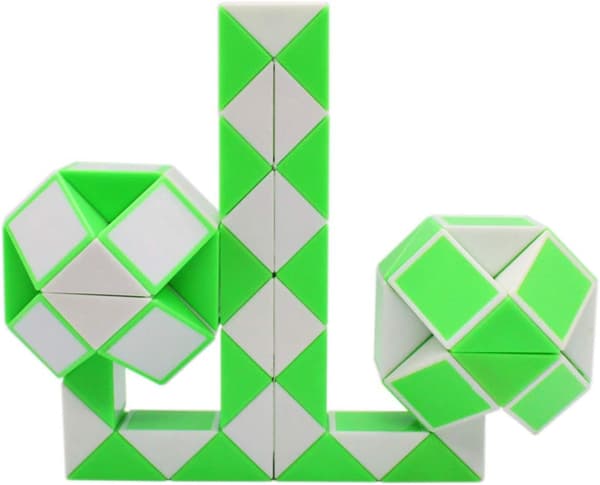 Magisk Slange Cube Twist Puslespil 72 Kiler Sensorisk Fidget Strømpe S