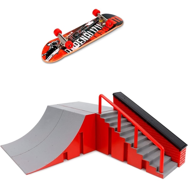 Finger Skateboard Ramp Kit - Mini Skate Park Kit Træningstilbehør