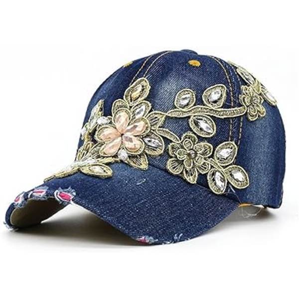 Hatten Diamant Brodert Baseball Cap Ande Tunge Hat Utendørs