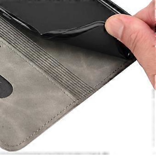 Mobilfodral för Samsung Galaxy A55 5G i PU-läder, stötsäkert, plånboksdesign (Stil E)