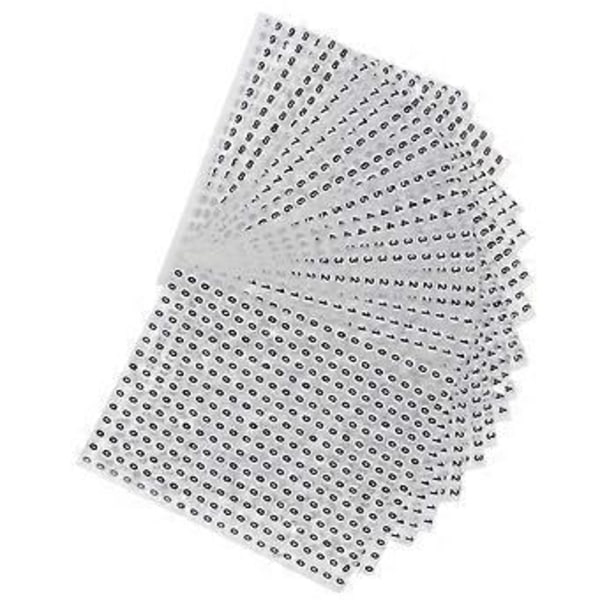 6000 stk. Runde Serienummer Klistremerker Selvklebende Nummeretiketter for Hjemmet