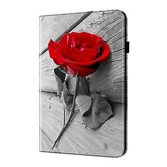 Målat Läderfodral för Lenovo Tab M10 (Ros)