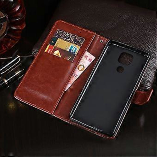Crazy Horse Texture Lærveske For Lenovo K12 Note (Svart)