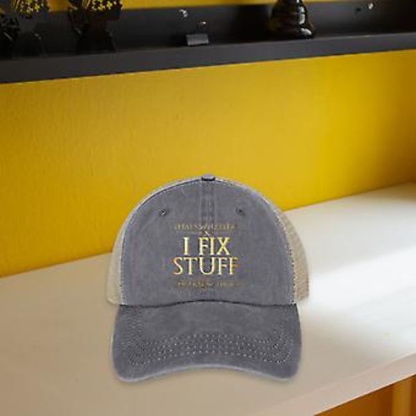 Det er det jeg gjør, jeg fikser ting og jeg kan ting Hatt Kul hatt for menn Morsom, 100% ny (Grå)