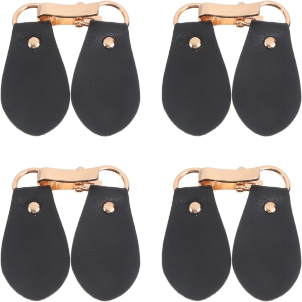 4 stk Vintage Lær Toggle Knapper Sy På Lukninger for Frakker Jac