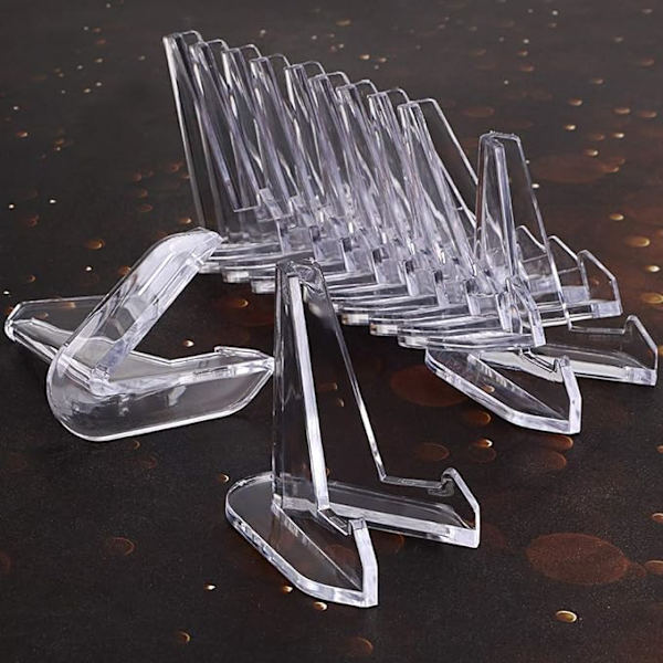 12-pack Akryl Staffli Stativ Transparent Mini Myntvisningsställ för Air*