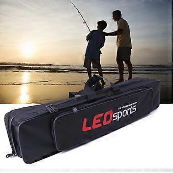 Fiskeväska Bärbar Vikbar Spöhållare Canvas Förvaringsväska Tackle Kit Ny