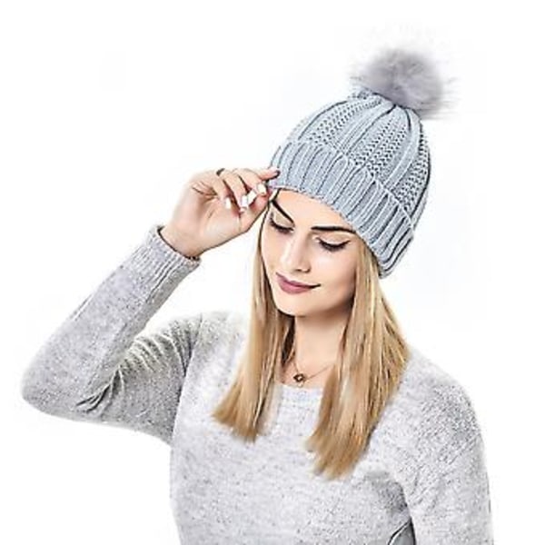 Elastisk ribbestrikket lue for hårbeskyttelse, myk og allsidig, kuldebeskyttende luer for kvinner og jenter (Svart)