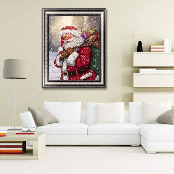 Full Diamond Painting, Santa Claus Christmas Gift Diamond Paintin