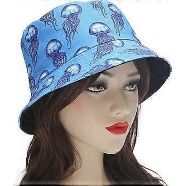 Dam Tribal Geometriskt Graffiti Tryck Canvas Bucket Hatt Fiskarhatt