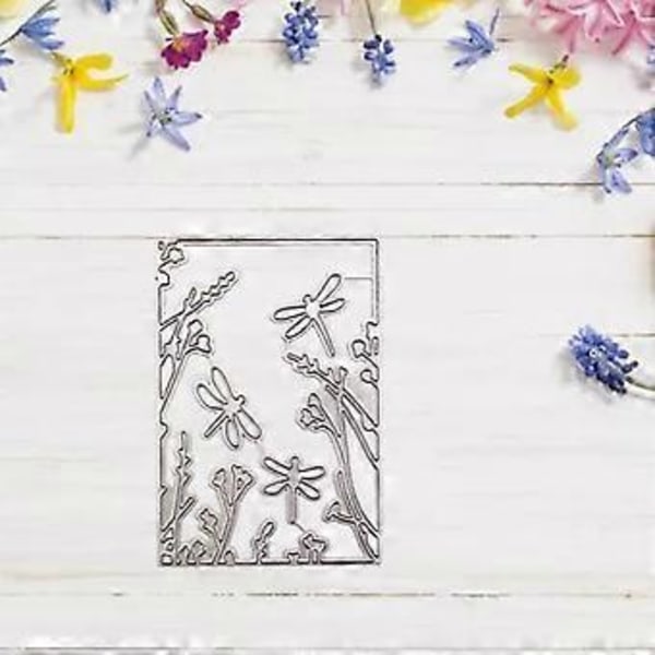 Blomster Metallstansar Schabloner DIY Scrapbooking Album Papperskort Mall Form Prägling Hantverk Dekoration