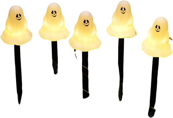 Halloween Solar Markbelysning (Små Spöken)—Perfekt för fester, spökhus och trädgårdsutställningar