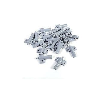 Dörrbromsar för skåp, sovrumsfålla och andra antikollisionsdörrstopp 20-pack (grå)