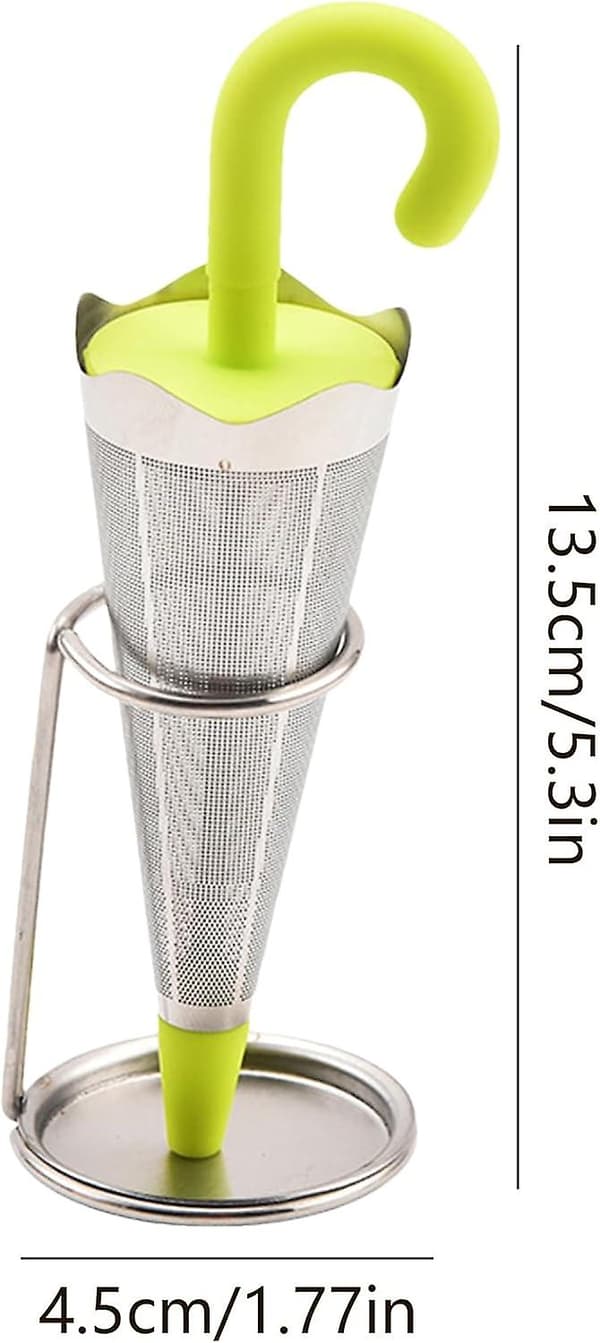 Løs te-sil | Gjenbrukbar paraply te-infuser med drypp
