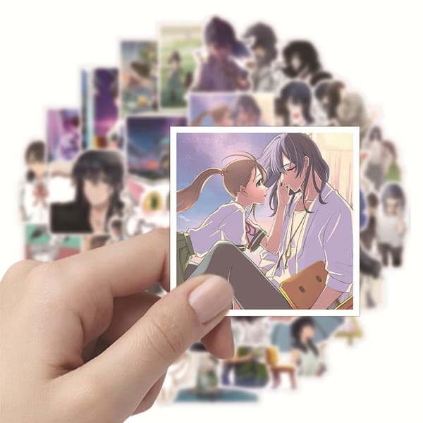 50 animerte klistremerker (stil 56)