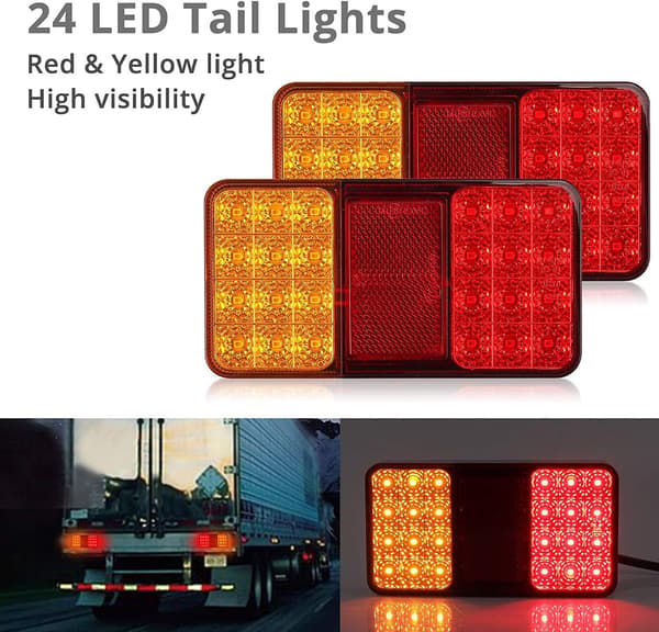 2 stk LED-baklys E-merket parkeringsposisjon blinklys w
