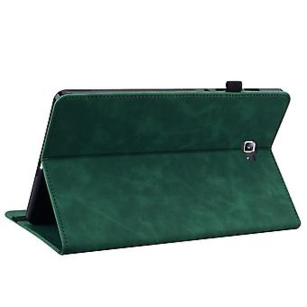 Läderfodral med blixtlås för Samsung Galaxy Tab A 10.1 2016/T580/T585 (Grön)