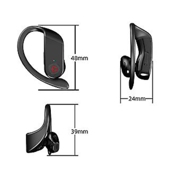 TWS Bluetooth 5.0 Hörlurar Mini Trådlösa Hörlurar med Mikrofon Headset Öronsnäckor( )
