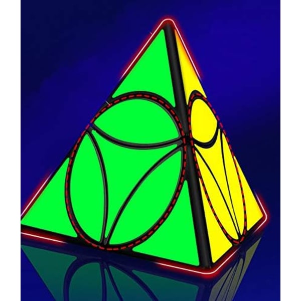 Corner Pyramid Tetrahedron Magic Cube Oregelbunden hastighet ??Pussel