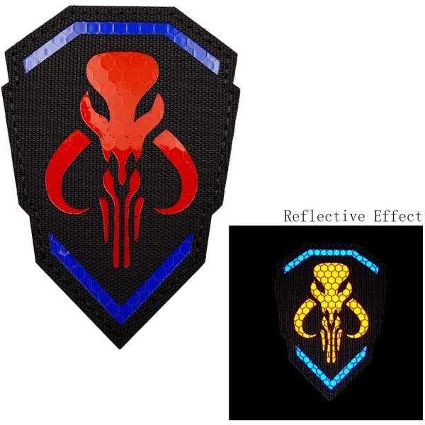 2 stk. Mythosaur reflekterende patches - infrarøde patches