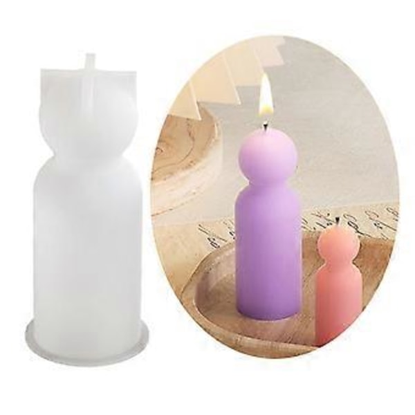 Unikke ornamentforme Geometriske silikonefigurer Forme Lysform Silikone tekstur Gave til håndlavningselsker M(M )