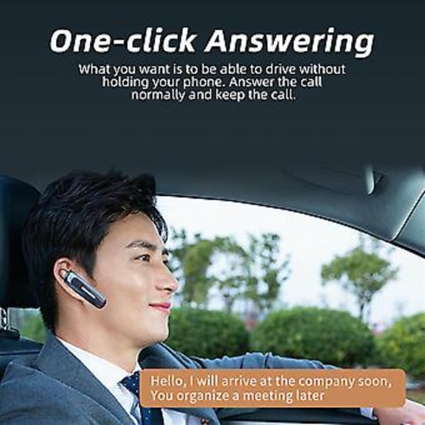 Bluetooth 5.0 Kuuloke Ajoon Rekkakuskille Langaton Kuulokemikrofoni Korvanapit Melunvaimennuksella (Ruusukulta)