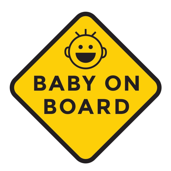 9 stk #B Baby on Board Klistremerke Vinyl \"Baby on Board\" Små Føtter