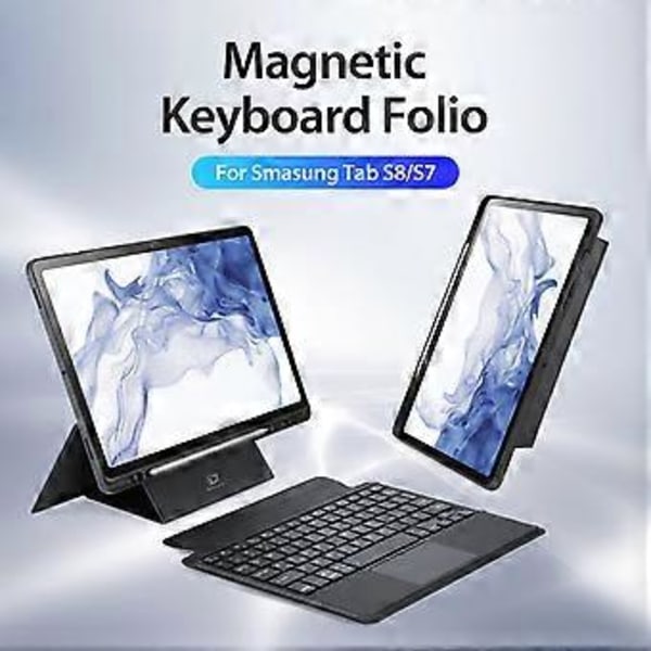 Tastatur-tablettveske for Samsung Galaxy Tab S7 / S8