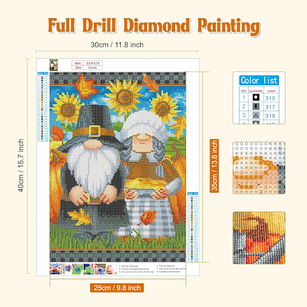 5D diamantmaleri til stuedekoration (30*40cm) 24
