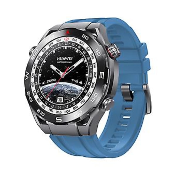Silikonarmband för Huawei Watch Ultimate 3-pack Längre Stil (Marinblå)