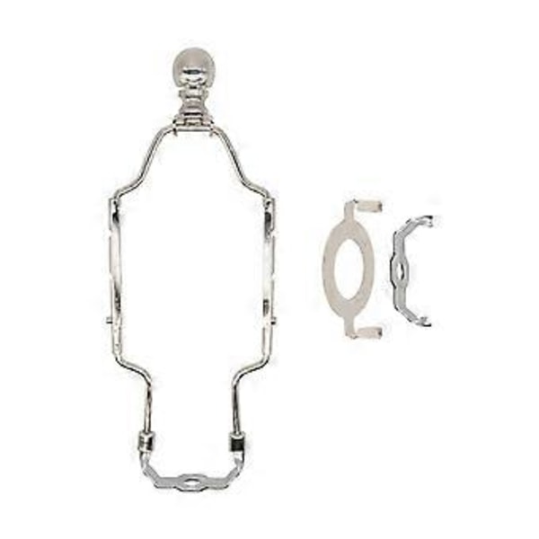 Lampskärmshållare, Hornfäste, Lampdelar, Justerbar Universell DIY Lampskärm DIY Belysningstillbehör, (argent)