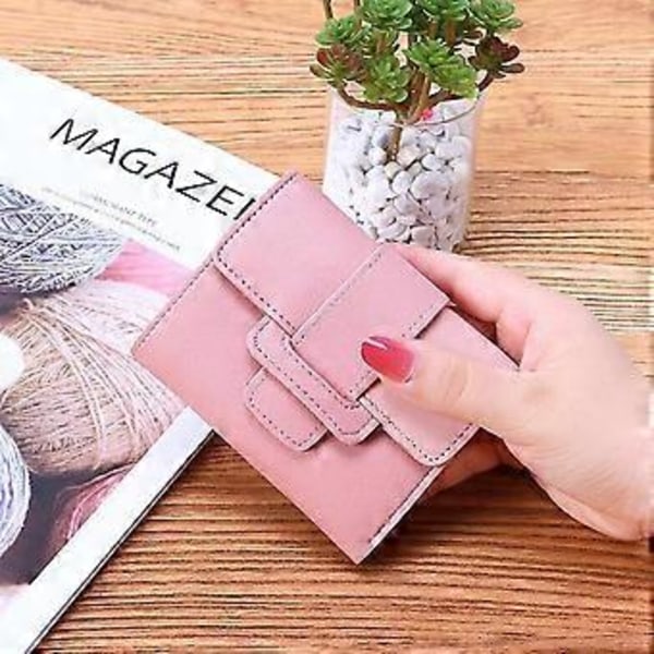 Myntbörs Kortväska Multi-Kortdesign Lämplig för Vardagslivet (Rosa)