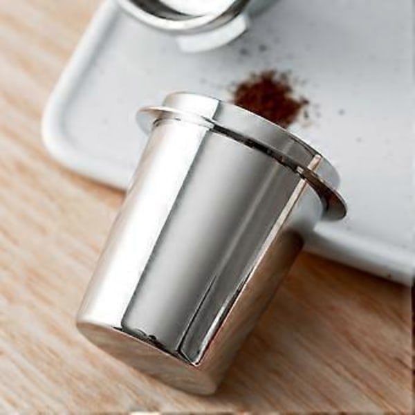 Kaffedoseringskop i rustfrit stål, pulverføderdel til 58 mm espressomaskine (rustfrit stål)