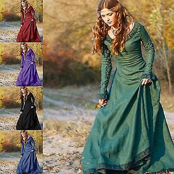 Middelalder Vintage Damekjole (L lilla)