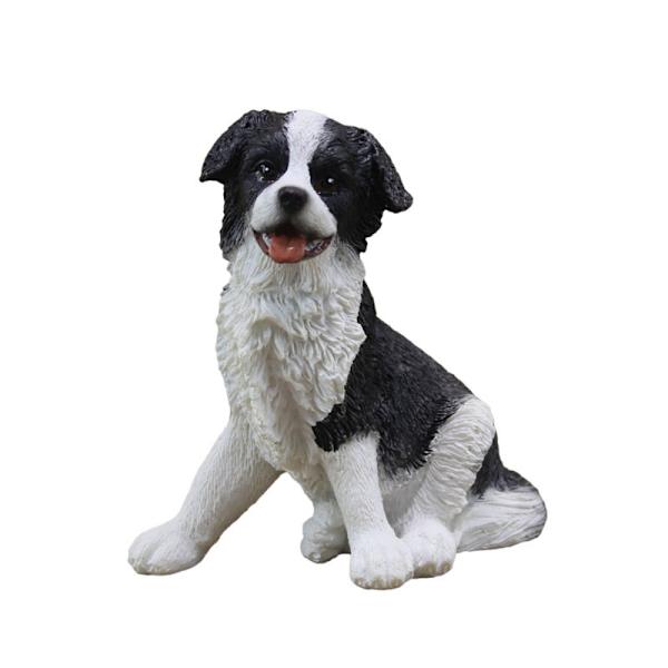 Søt Border Collie Bilmodell Bildekorasjon Skrivebordsinnredning