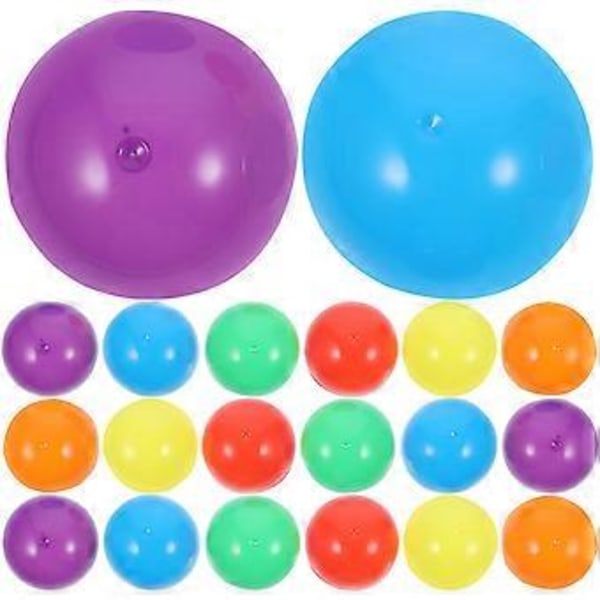50 st Fyllbara plastbollar Öppningsbara förvaringsbollar Färgade DIY-bollar Färgglada plastbollar 45 mm)