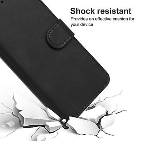 Læder Telefon Case til ZTE Nubia Red Magic 7S (Sort)
