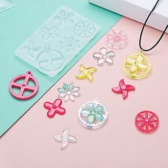 Angst Spinner Vedhæng Resin Form Smykkestøbeform DIY Håndværksform Halskæde