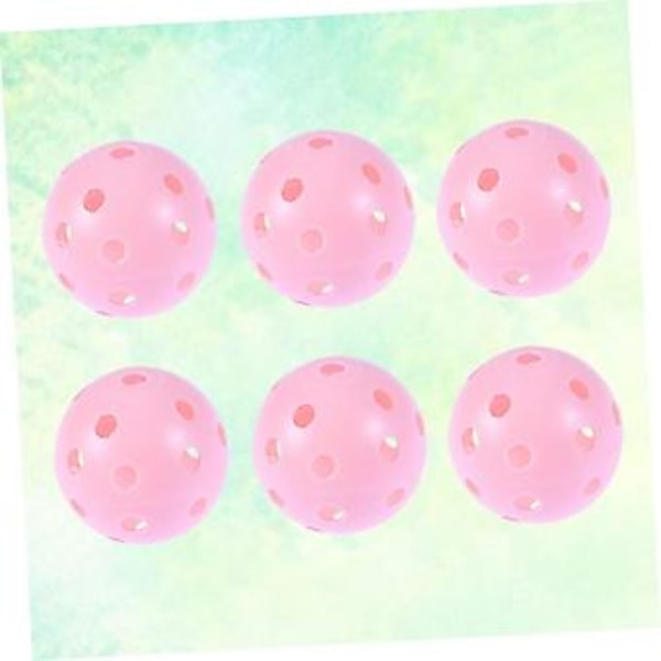 6-pack Set Inomhustillbehör Träningstillbehör Övningsgolfbollar Barnbollar Tillbehör Träning
