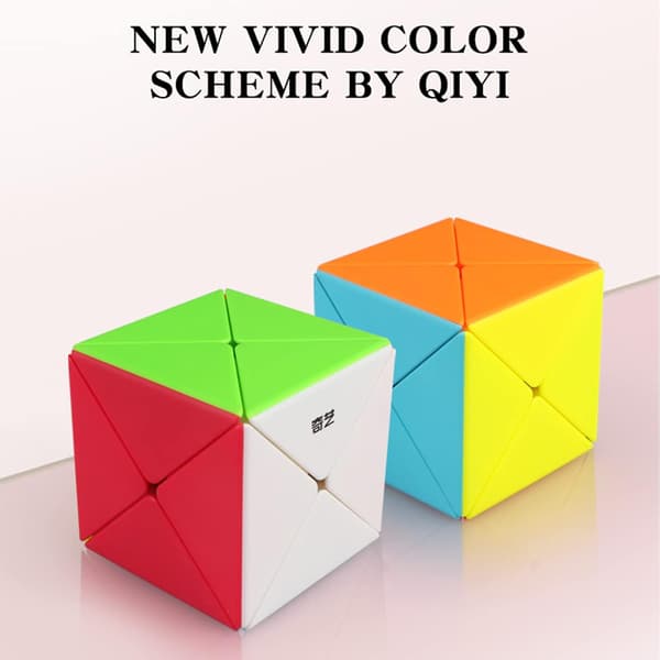 Skewb Magic Cube, QYTOYS Legetøj X Speed ??Cube Stickerless Puslespil C