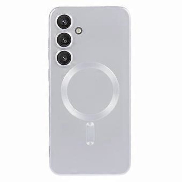 Samsung Galaxy S24+ -kotelo objektiivikalvolla, MagSafe-yhteensopiva kumipinnoitettu TPU-puhelimen suojakotelo (tyyli H)