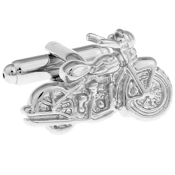 Sølv motorcykel manchetknapper