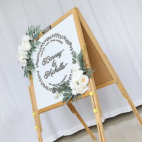 2 st Bröllopsblommor, Romantisk Vacker Rumsfest Hänge, Girlang Bröllopsbåge Bakgrundsdekor