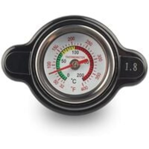 Radiatorhætte med temperaturmåler, radiatorhætte 1,8 bar 25,6Psi